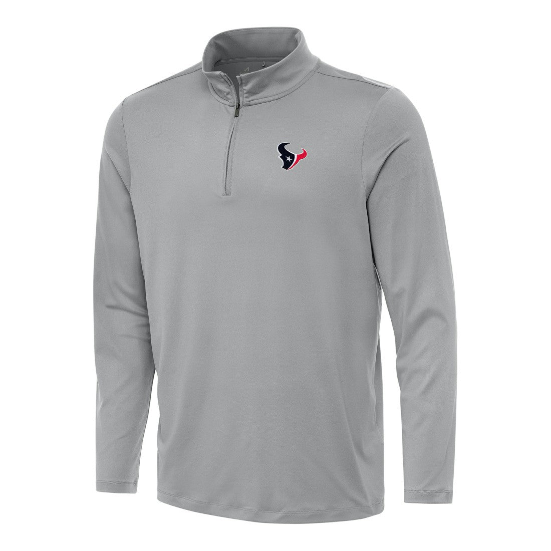 Houston Texans Antigua Reprocess Quarter-Zip Top Gray