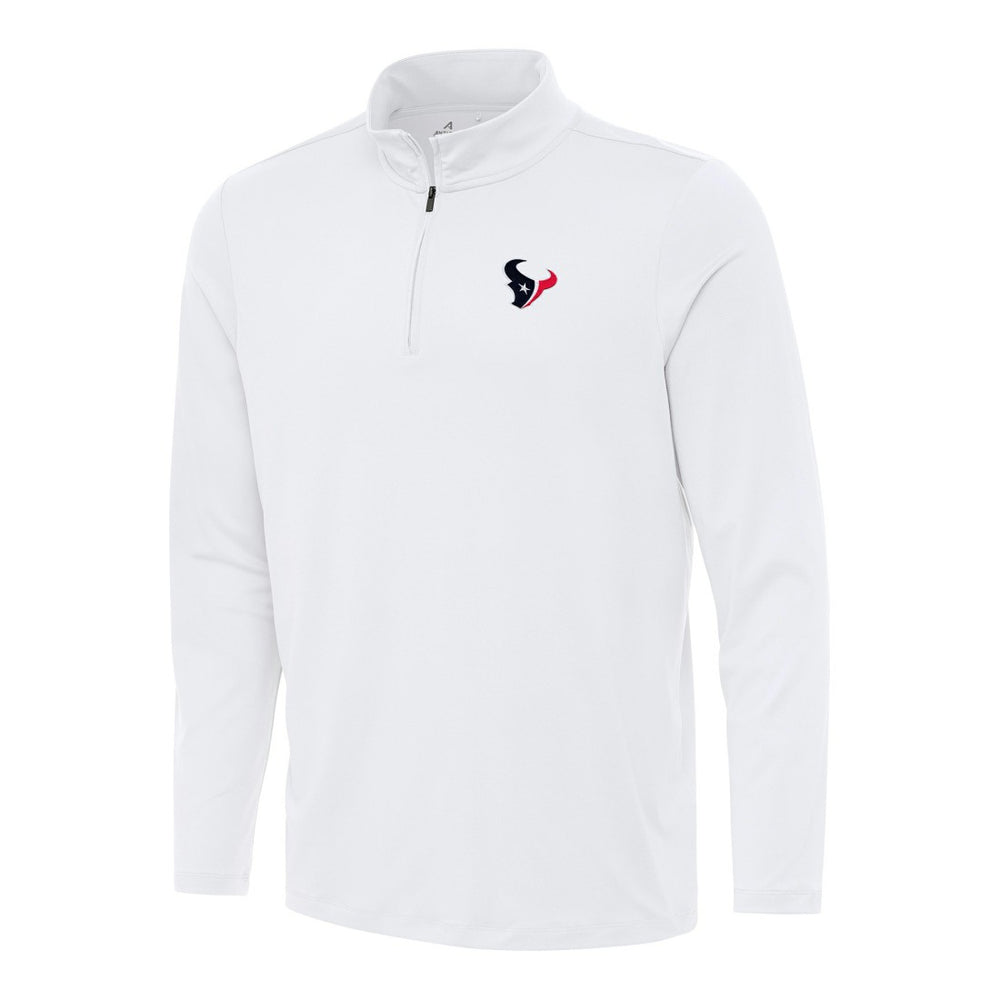 Houston Texans Antigua Reprocess Quarter-Zip Top White