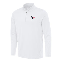 Houston Texans Antigua Reprocess Quarter-Zip Top White