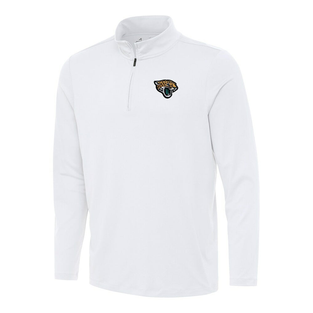 Jacksonville Jaguars Antigua Reprocess Quarter-Zip Top White