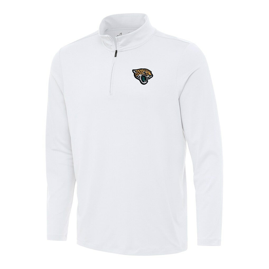 Jacksonville Jaguars Antigua Reprocess Quarter-Zip Top White