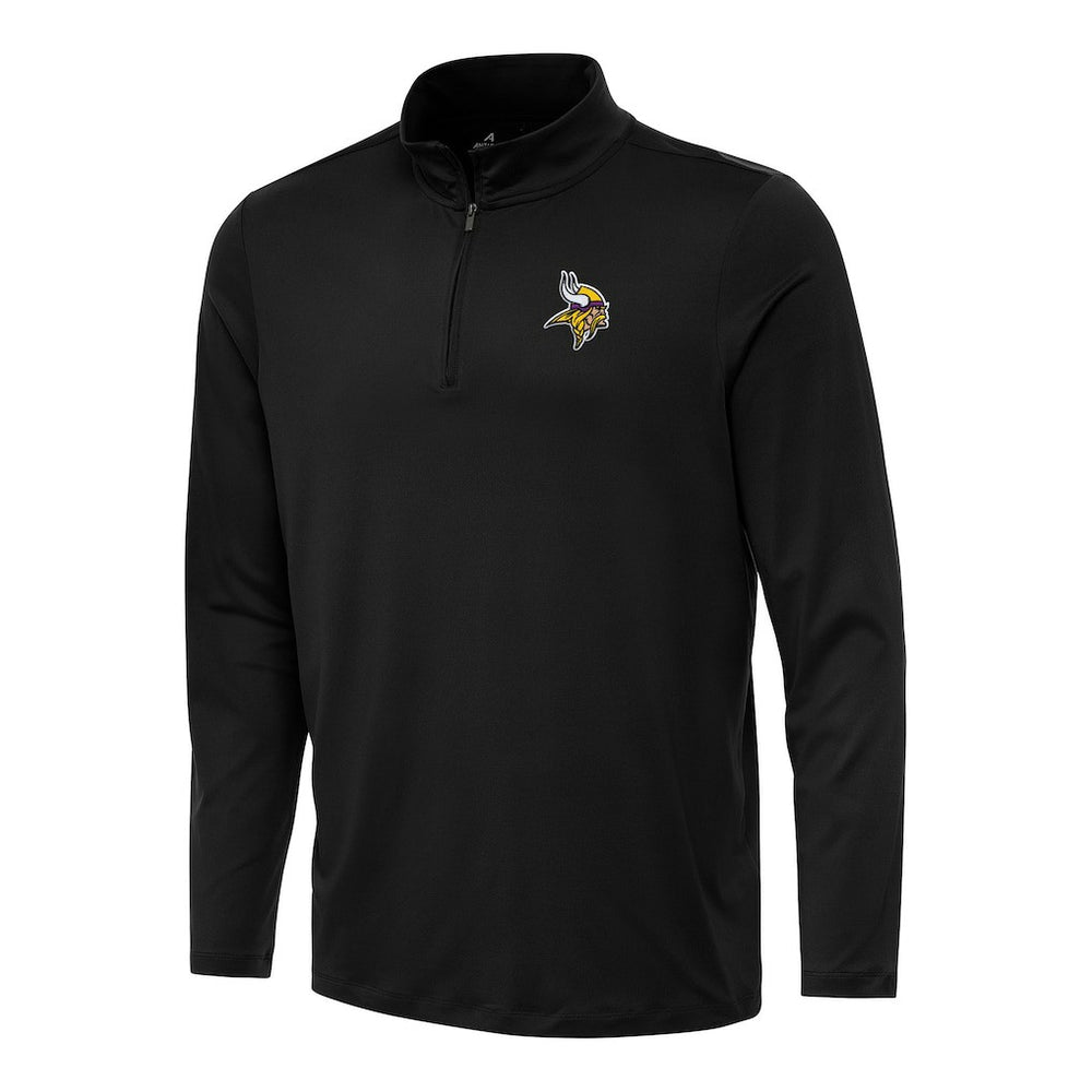 Minnesota Vikings Antigua Reprocess Quarter-Zip Top Black