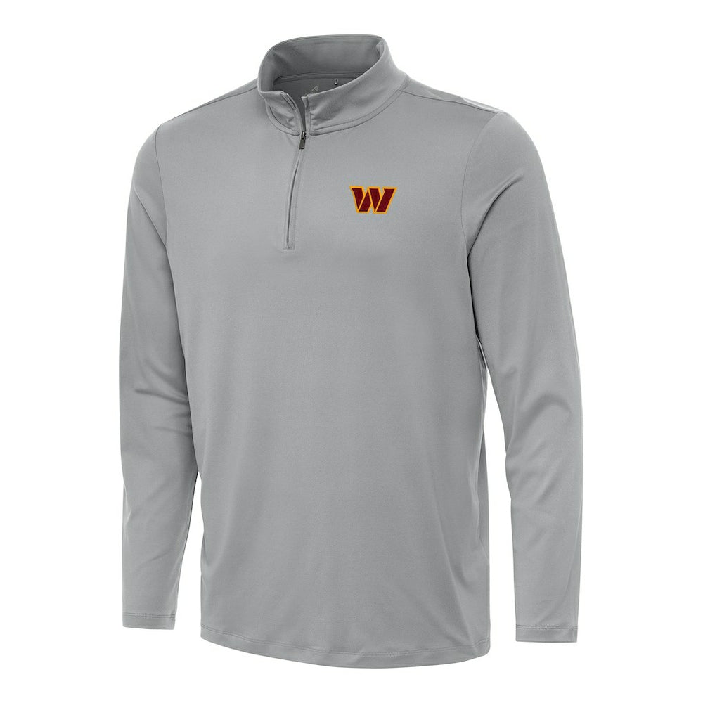 Washington Commanders Antigua Reprocess Quarter-Zip Top Gray