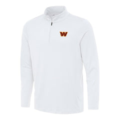 Washington Commanders Antigua Reprocess Quarter-Zip Top White