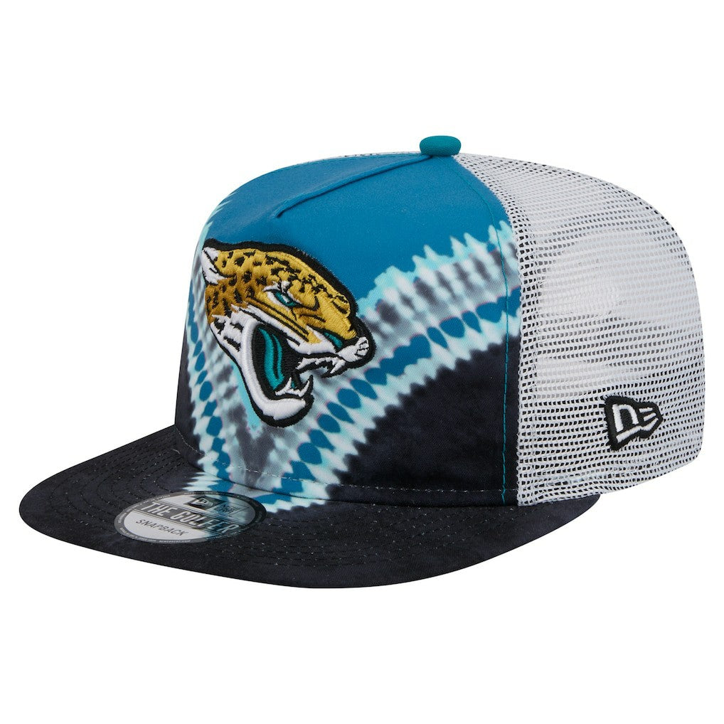 Jacksonville Jaguars New Era Throwback Dye Golfer Snapback Hat Teal/Black