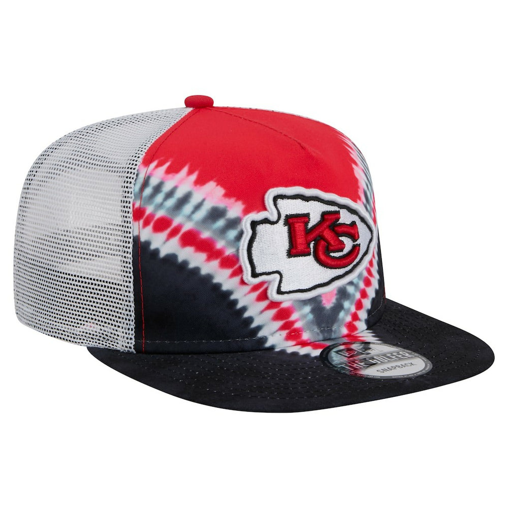Kansas City Chiefs New Era Throwback Dye Golfer Snapback Hat Red/Black