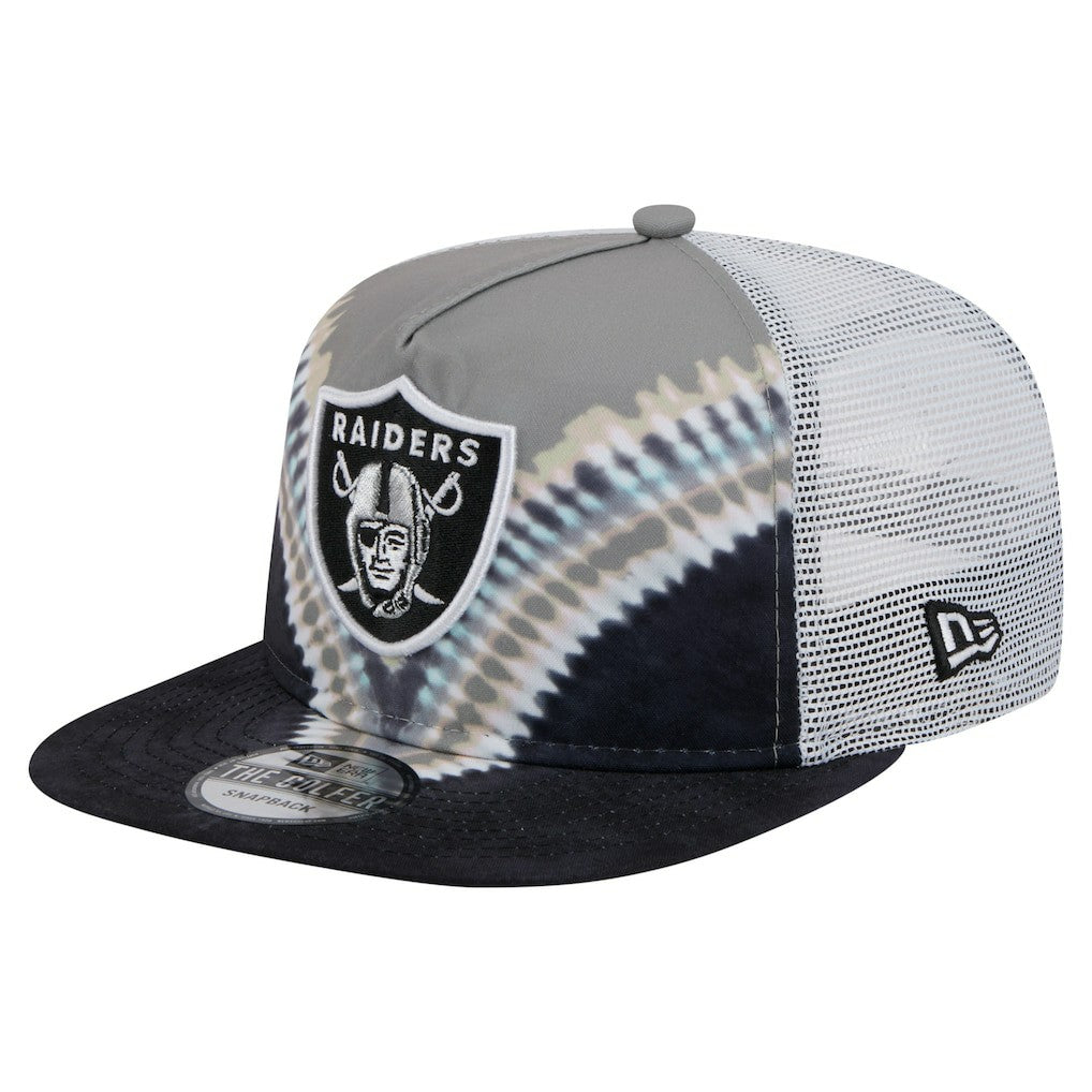 Las Vegas Raiders New Era Throwback Dye Golfer Snapback Hat Gray/Black