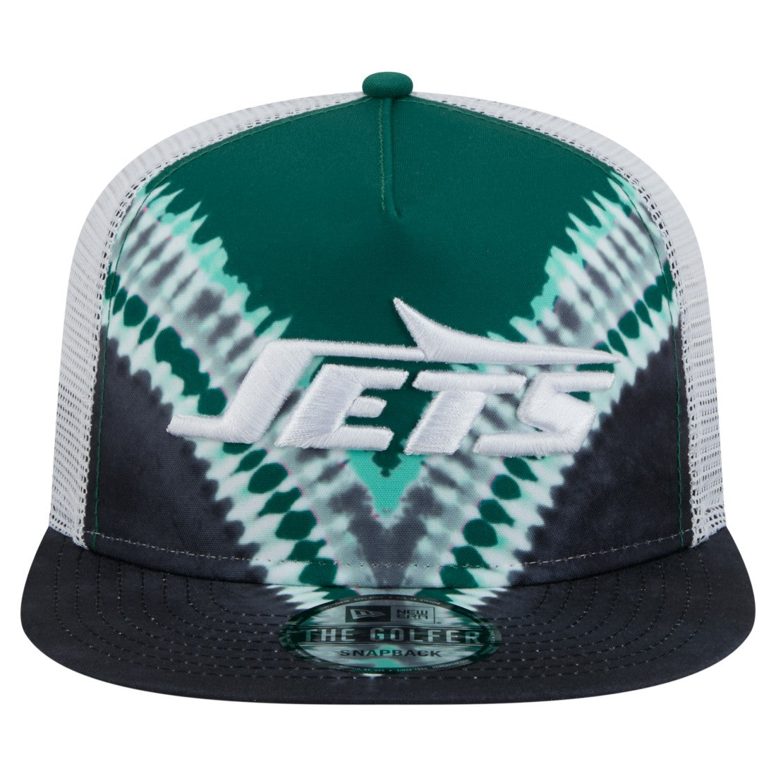 New York Jets New Era Throwback Dye Golfer Snapback Hat Green/Black