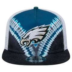 Philadelphia Eagles New Era Throwback Dye Golfer Snapback Hat Midnight Green/Black