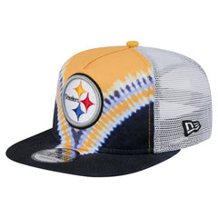 Pittsburgh Steelers New Era Throwback Dye Golfer Snapback Hat Gold/Black