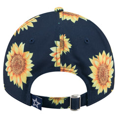 Dallas Cowboys New Era Women's Adventure Sunflower 9TWENTY Adjustable Hat Navy