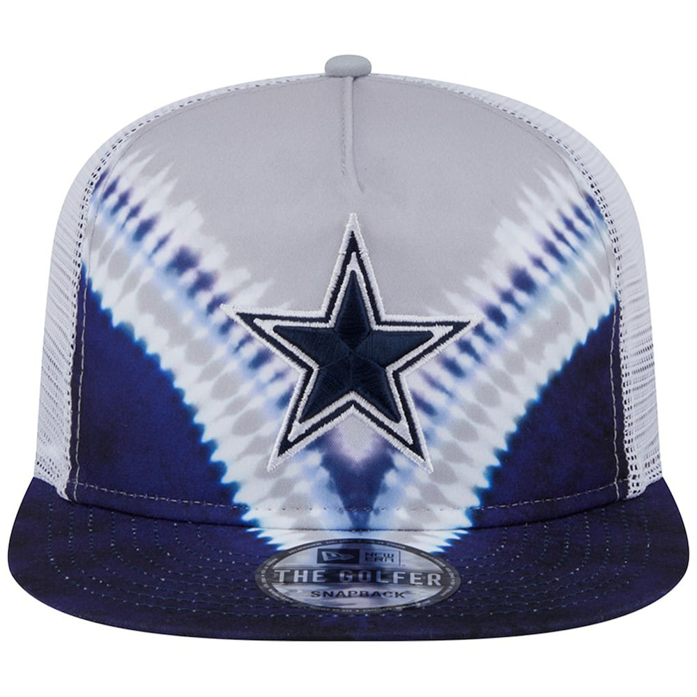 Dallas Cowboys New Era Throwback Dye Golfer Snapback Hat Gray/Navy
