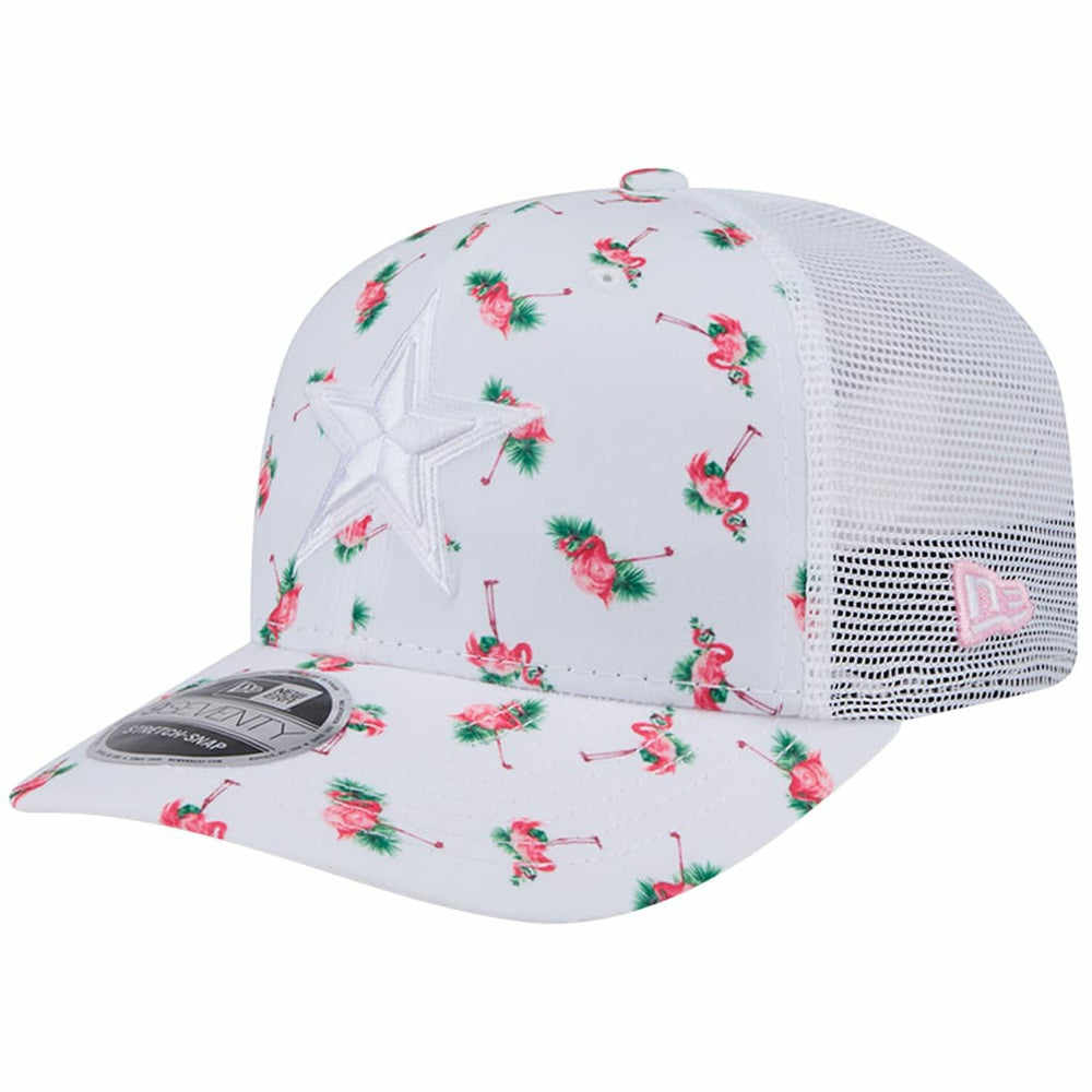 Dallas Cowboys New Era Adventure Flamingo Pattern 9SEVENTY Stretch-Snap Hat White
