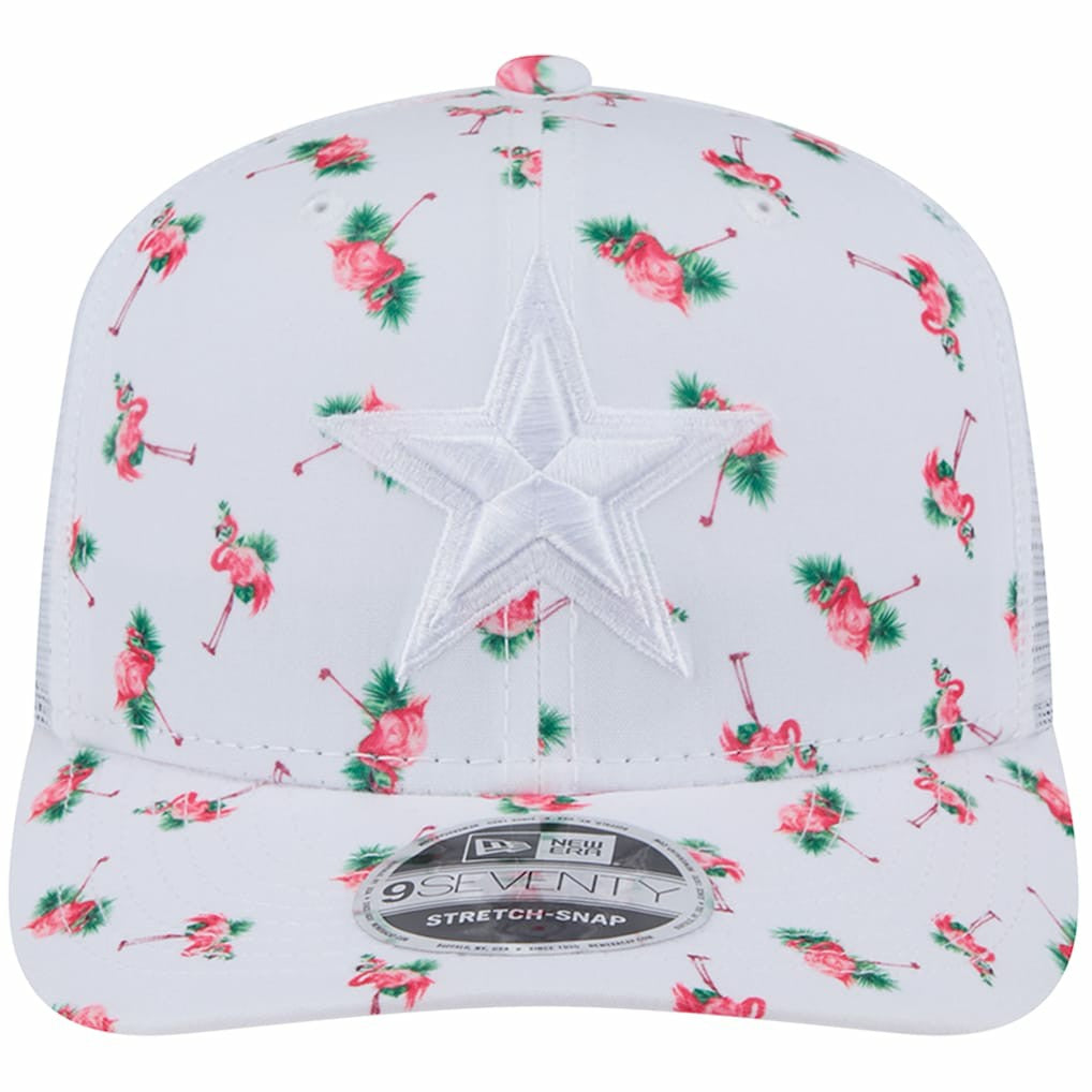 Dallas Cowboys New Era Adventure Flamingo Pattern 9SEVENTY Stretch-Snap Hat White