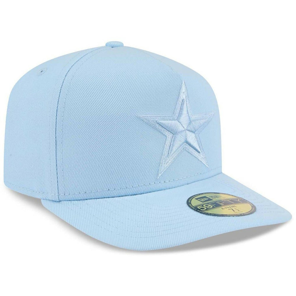 Dallas Cowboys New Era Color Pack A-Frame 59FIFTY Fitted Hat Light Blue