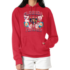 Florida Panthers G-III 4Her by Carl Banks Women's Flower Logo Pullover Hoodie - Red - NHL 201906172