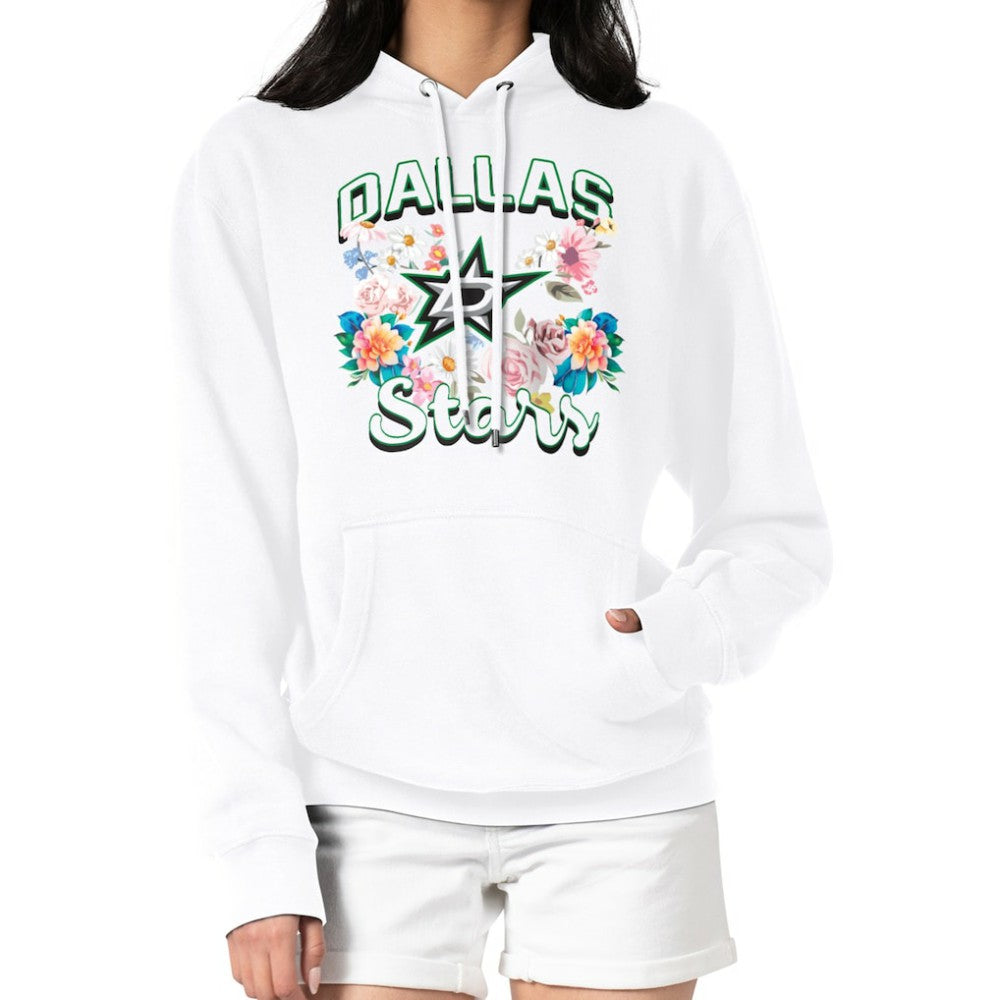 Dallas Stars G-III 4Her by Carl Banks Women's Flower Logo Pullover Hoodie - White - NHL 201906184