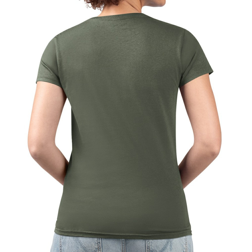 Dallas Stars G-III 4Her by Carl Banks Women's Super-Slim Fit Lightweight Flower Logo V-Neck T-Shirt - Green - NHL 201906341