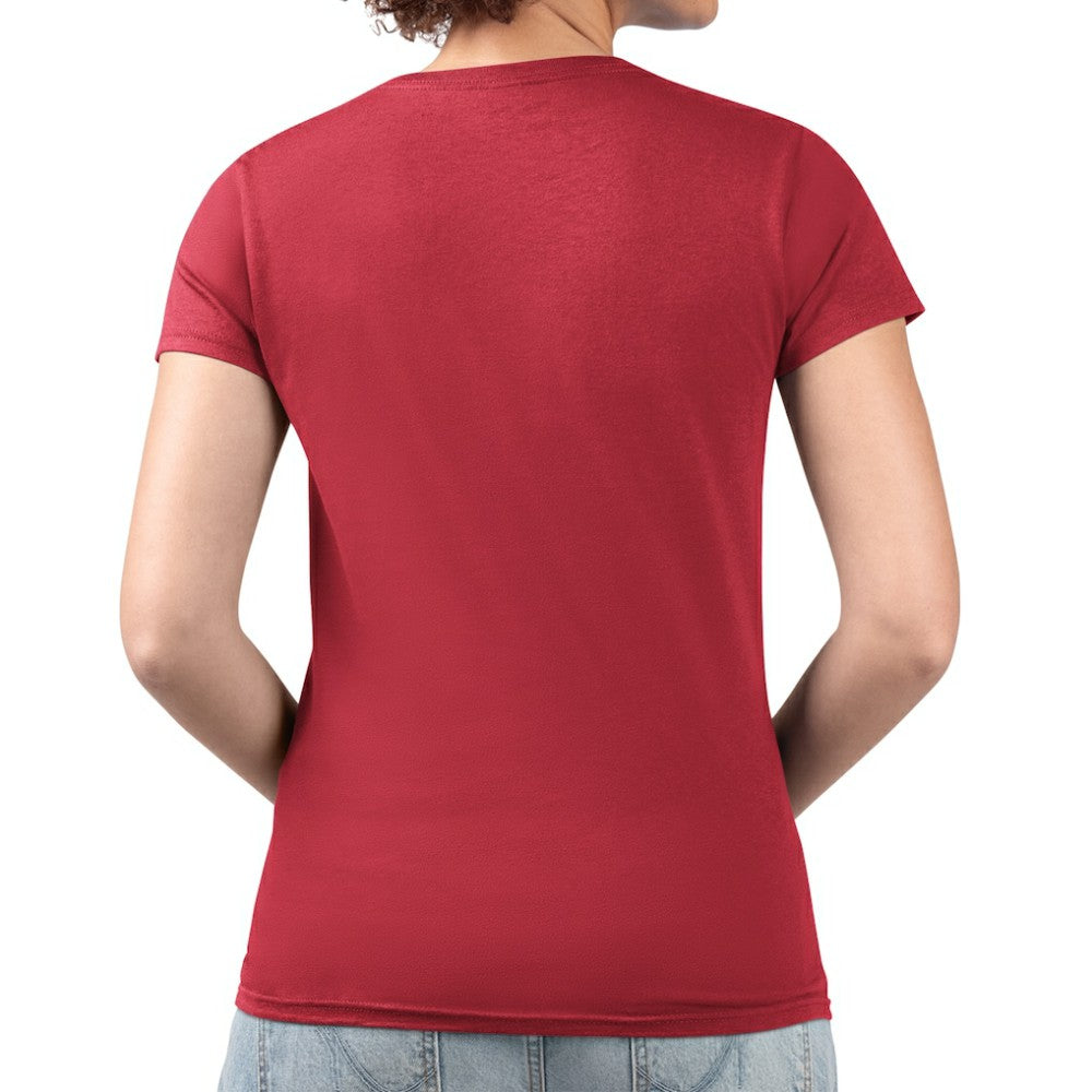 Florida Panthers G-III 4Her by Carl Banks Women's Super-Slim Fit Lightweight Flower Logo V-Neck T-Shirt - Red - NHL 201906387