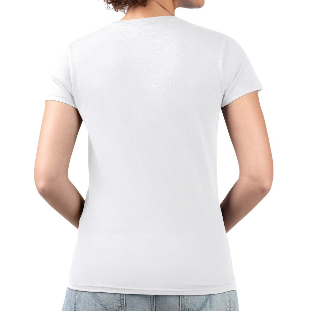 Washington Capitals G-III 4Her by Carl Banks Women's Super-Slim Fit Lightweight Flower Logo V-Neck T-Shirt - White - NHL 201906395