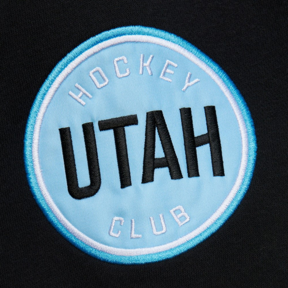 Utah Hockey Club Mitchell & Ness Heritage Lace-Up Pullover Sweatshirt - Black - NHL 201906424