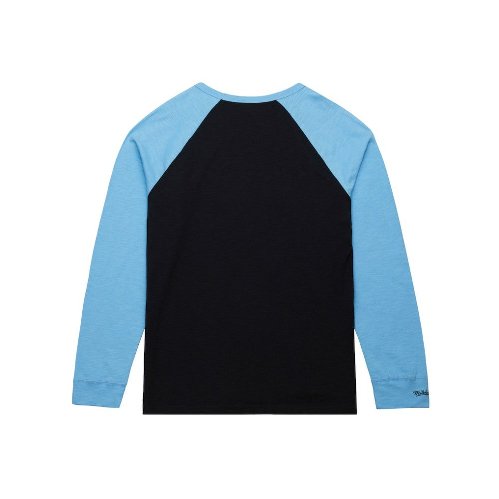 Utah Hockey Club Mitchell & Ness Legendary Slub Long Sleeve Raglan T-Shirt - Black/Light Blue - NHL 201906425