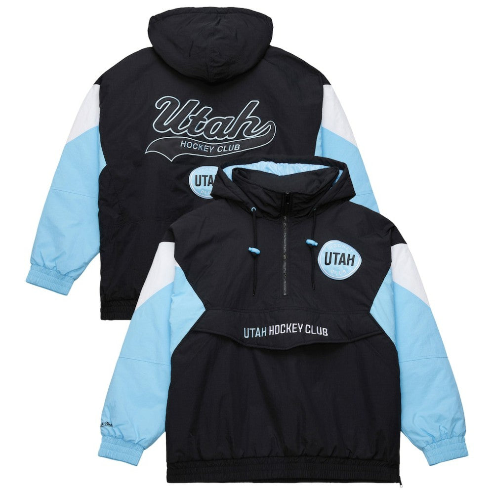Utah Hockey Club Mitchell & Ness Retro Anorak Half-Zip Jacket - Black - NHL 201906426