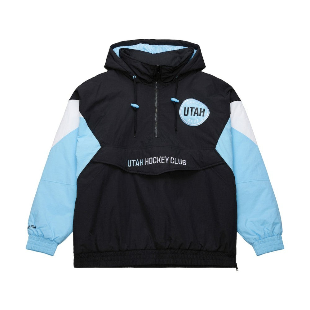 Utah Hockey Club Mitchell & Ness Retro Anorak Half-Zip Jacket - Black - NHL 201906426