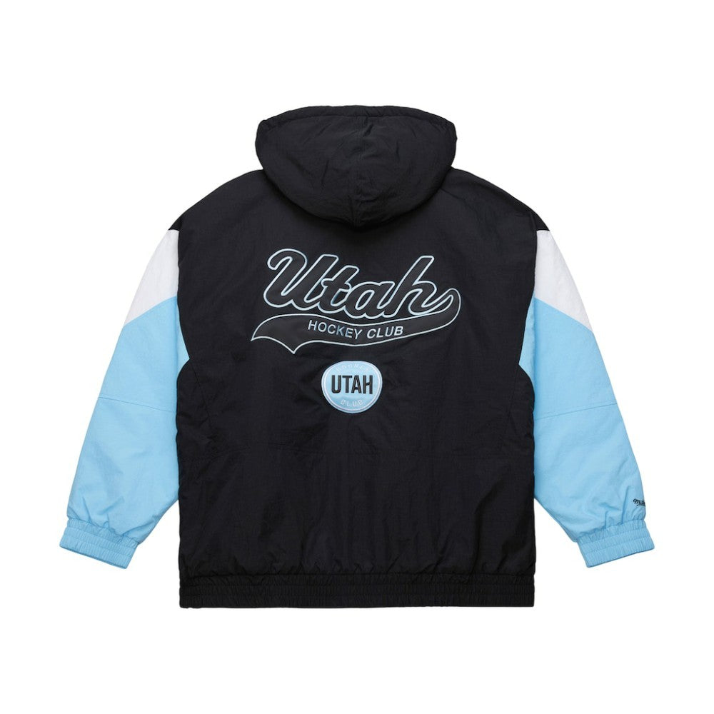 Utah Hockey Club Mitchell & Ness Retro Anorak Half-Zip Jacket - Black - NHL 201906426
