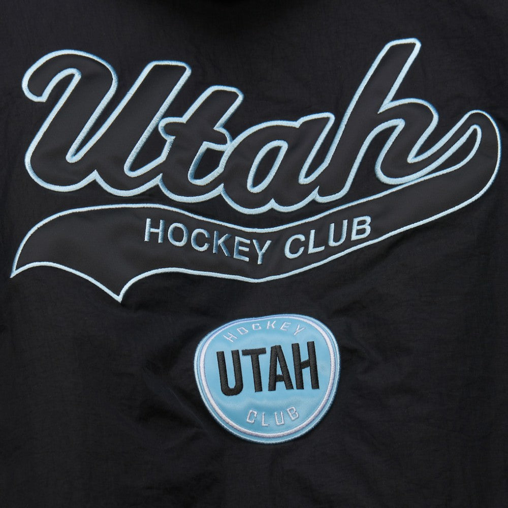 Utah Hockey Club Mitchell & Ness Retro Anorak Half-Zip Jacket - Black - NHL 201906426