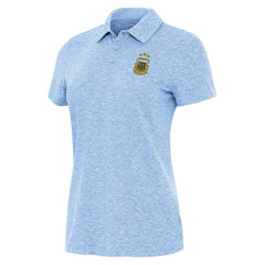 Argentina National Team Antigua Women's Matter Polo Heather Powder Blue