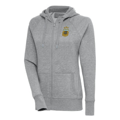 Argentina National Team Antigua Women's Victory Full-Zip Hoodie Heather Gray