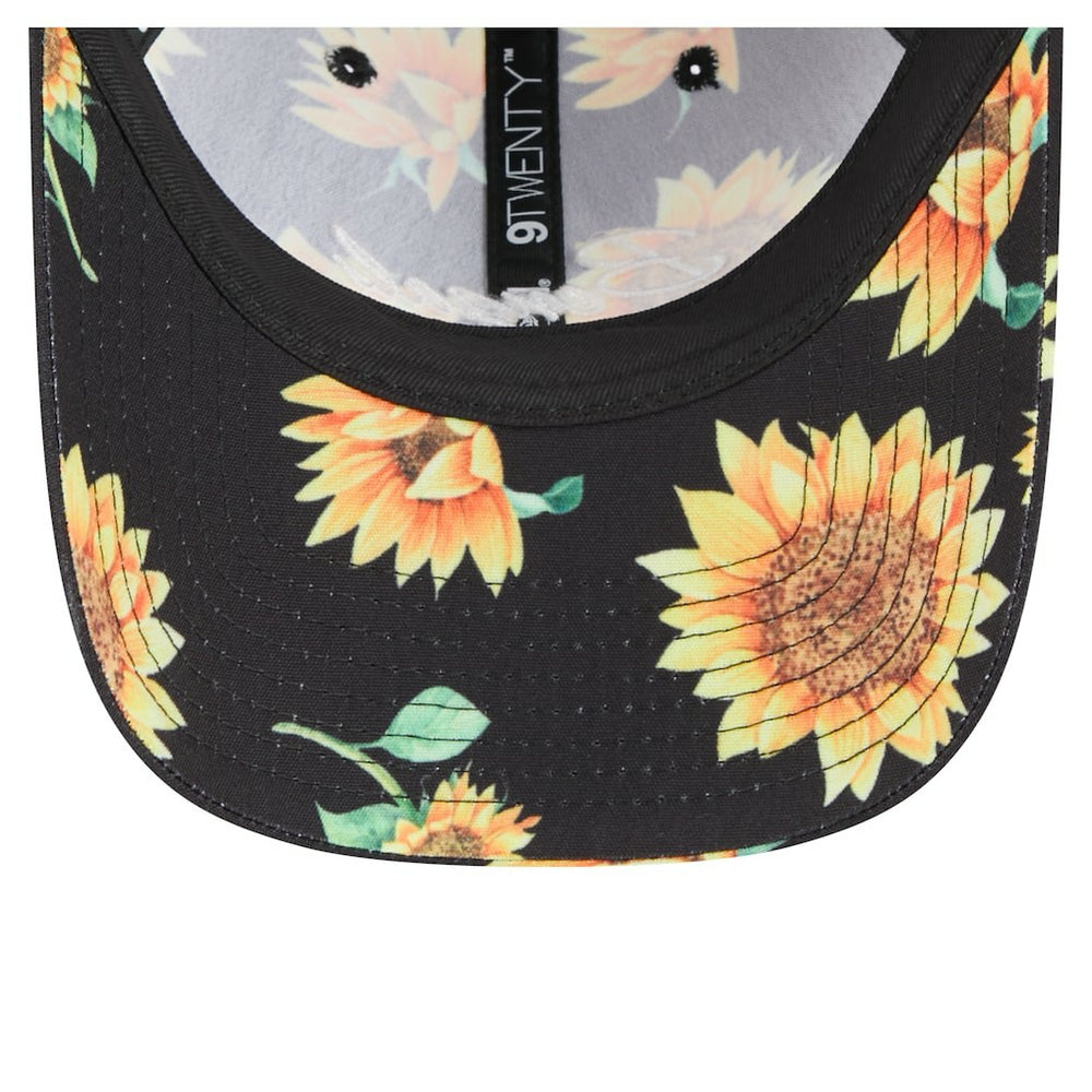 Cincinnati Bengals New Era Women's Adventure Sunflower 9TWENTY Adjustable Hat Black