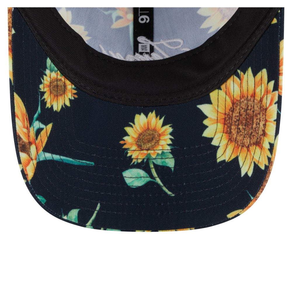 Houston Texans New Era Women's Adventure Sunflower 9TWENTY Adjustable Hat Navy