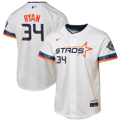 Nolan Ryan Houston Astros Nike Youth 2025 City Connect Limited Player Jersey - White - Nike Online