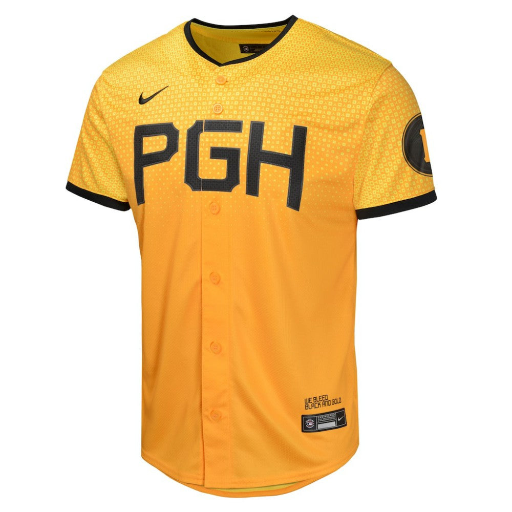 Paul Skenes Pittsburgh Pirates Nike Youth City Connect Limited Jersey  - Gold - Nike Lifestyle