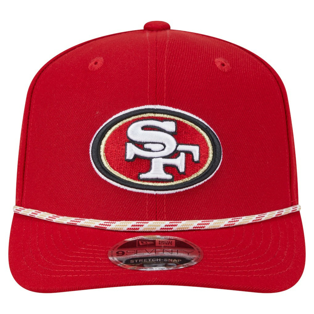 San Francisco 49ers New Era Gameday Multi Rope 9SEVENTY Stretch-Snap Hat Scarlet