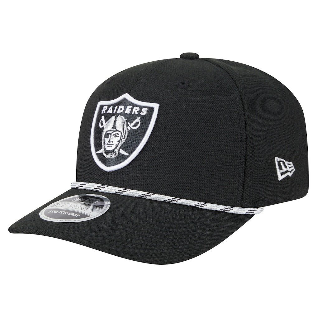 Las Vegas Raiders New Era Gameday Multi Rope 9SEVENTY Stretch-Snap Hat Black