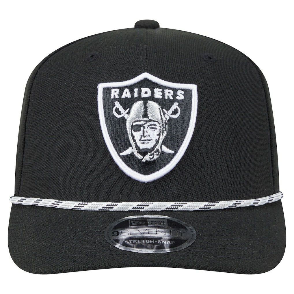 Las Vegas Raiders New Era Gameday Multi Rope 9SEVENTY Stretch-Snap Hat Black