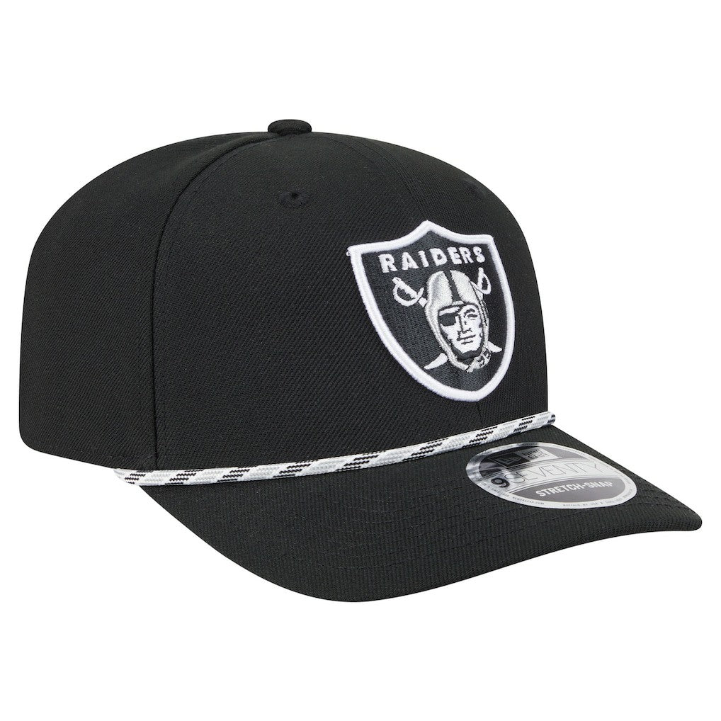 Las Vegas Raiders New Era Gameday Multi Rope 9SEVENTY Stretch-Snap Hat Black