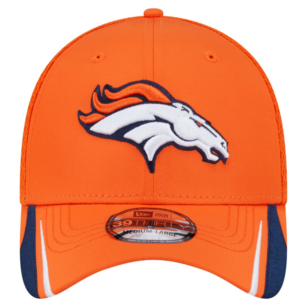 Denver Broncos New Era Game Day Linear 39THIRTY Flex Hat Orange