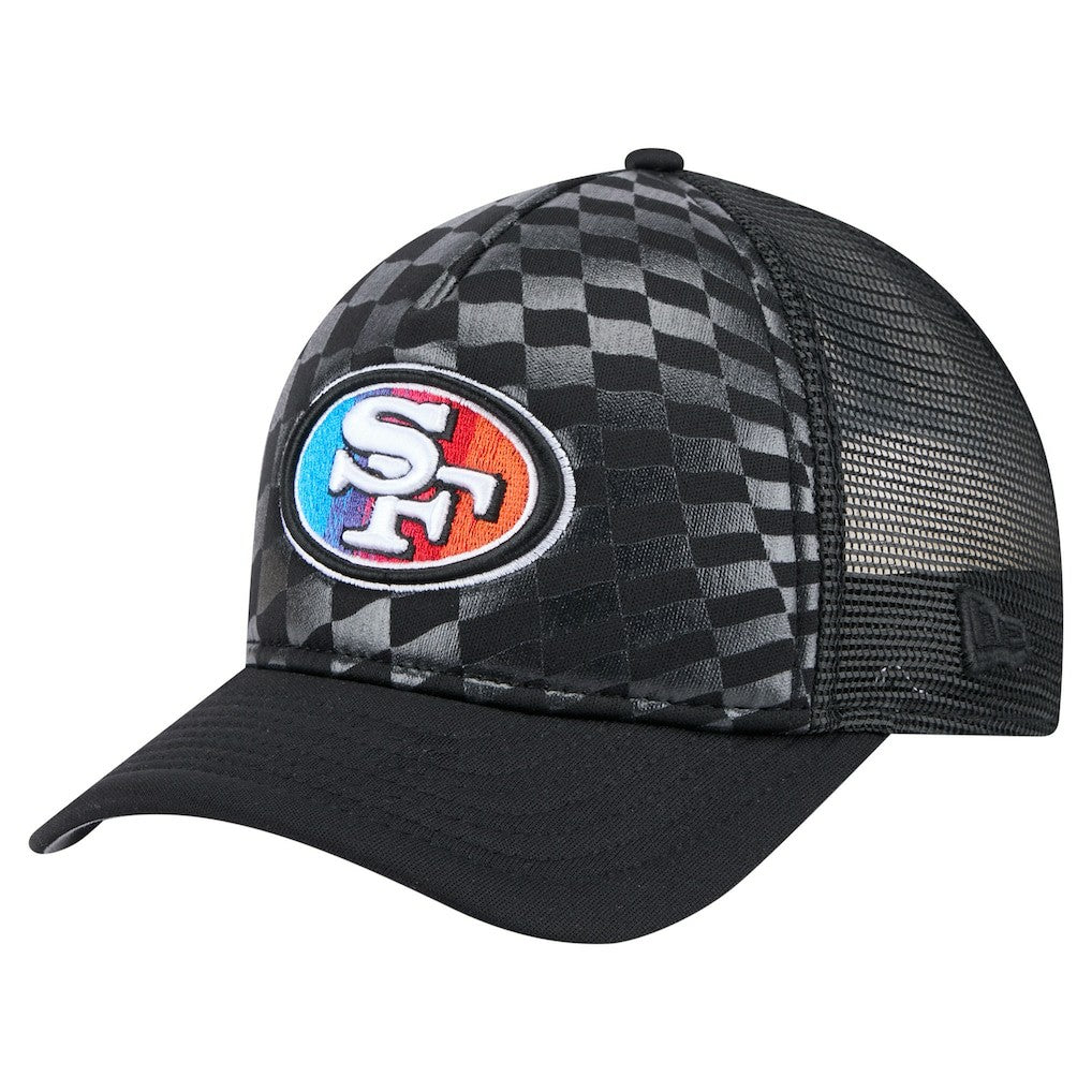 San Francisco 49ers New Era Gradient 9FORTY Adjustable Hat Black