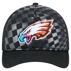 Philadelphia Eagles New Era Gradient 9FORTY Adjustable Hat Black