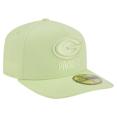 Green Bay Packers New Era Color Pack A-Frame 59FIFTY Fitted Hat Light Green