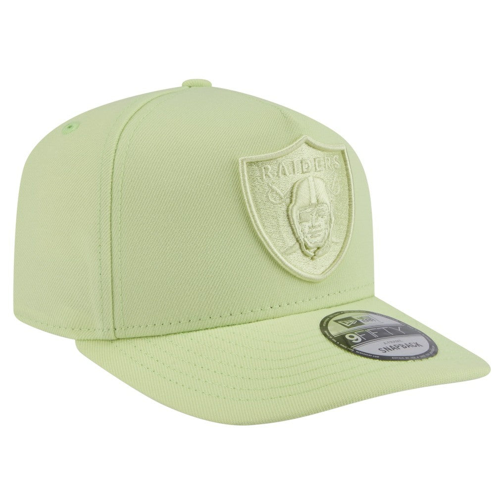 Las Vegas Raiders New Era Color Pack 9FIFTY Snapback Hat Light Green