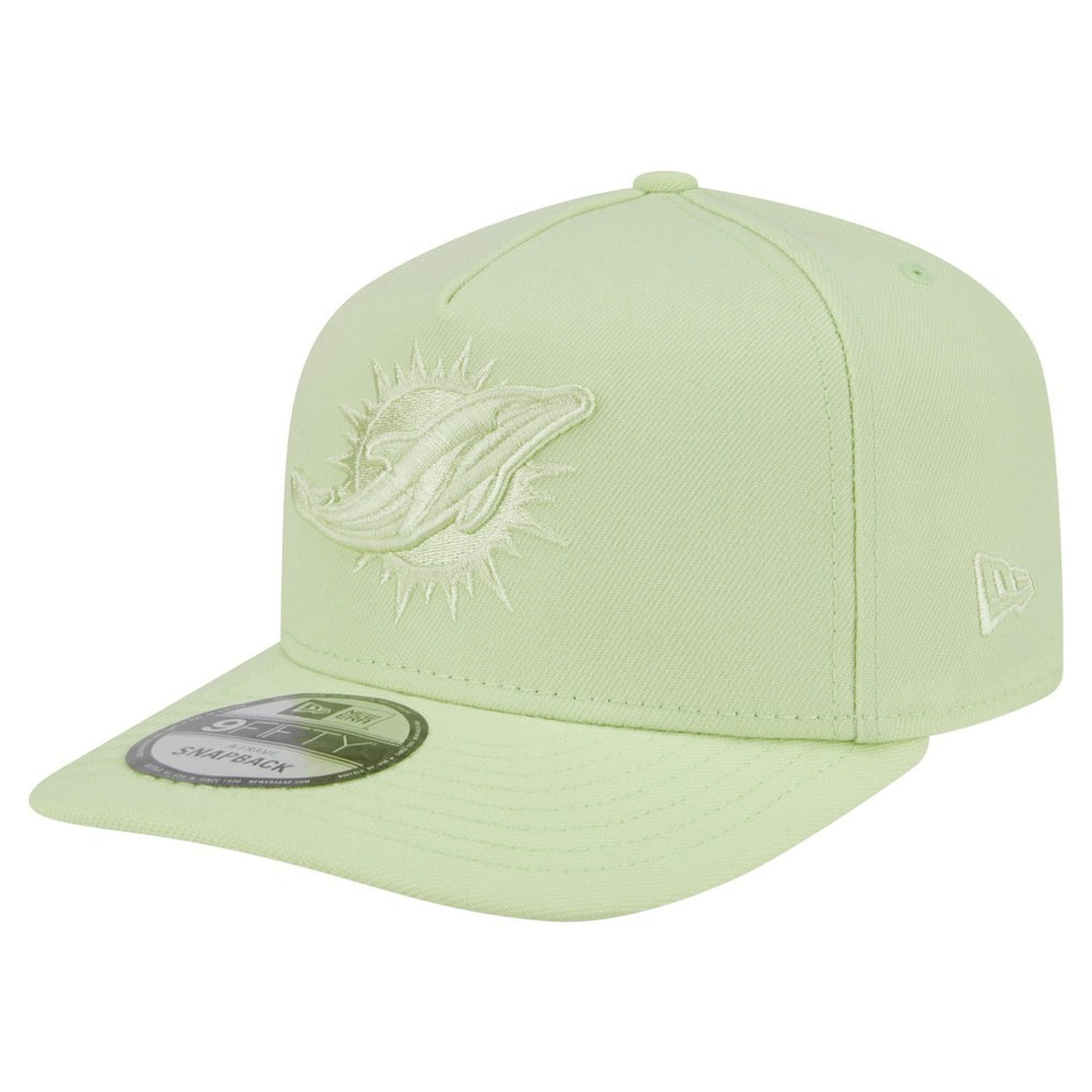 Miami Dolphins New Era Color Pack 9FIFTY Snapback Hat Light Green