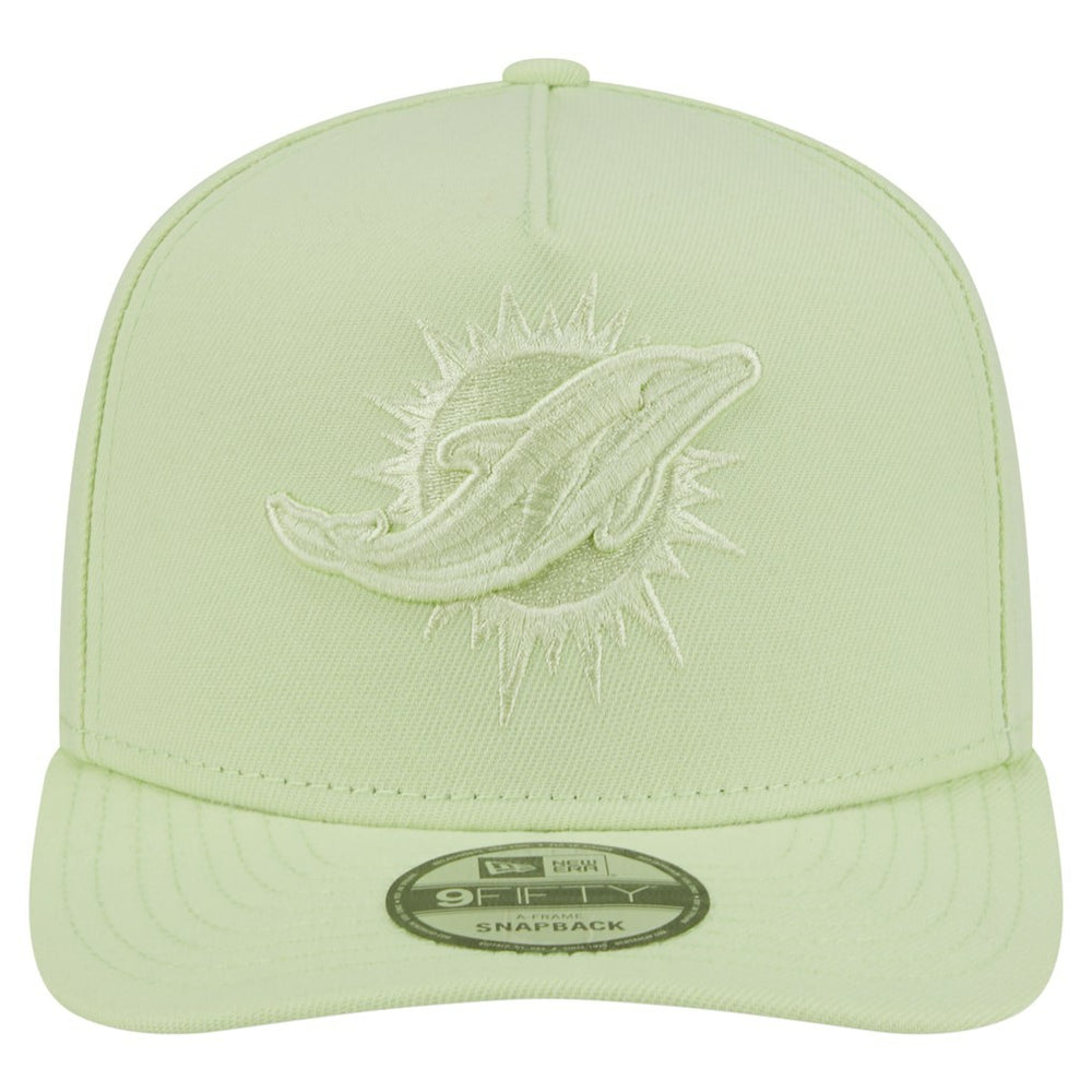 Miami Dolphins New Era Color Pack 9FIFTY Snapback Hat Light Green