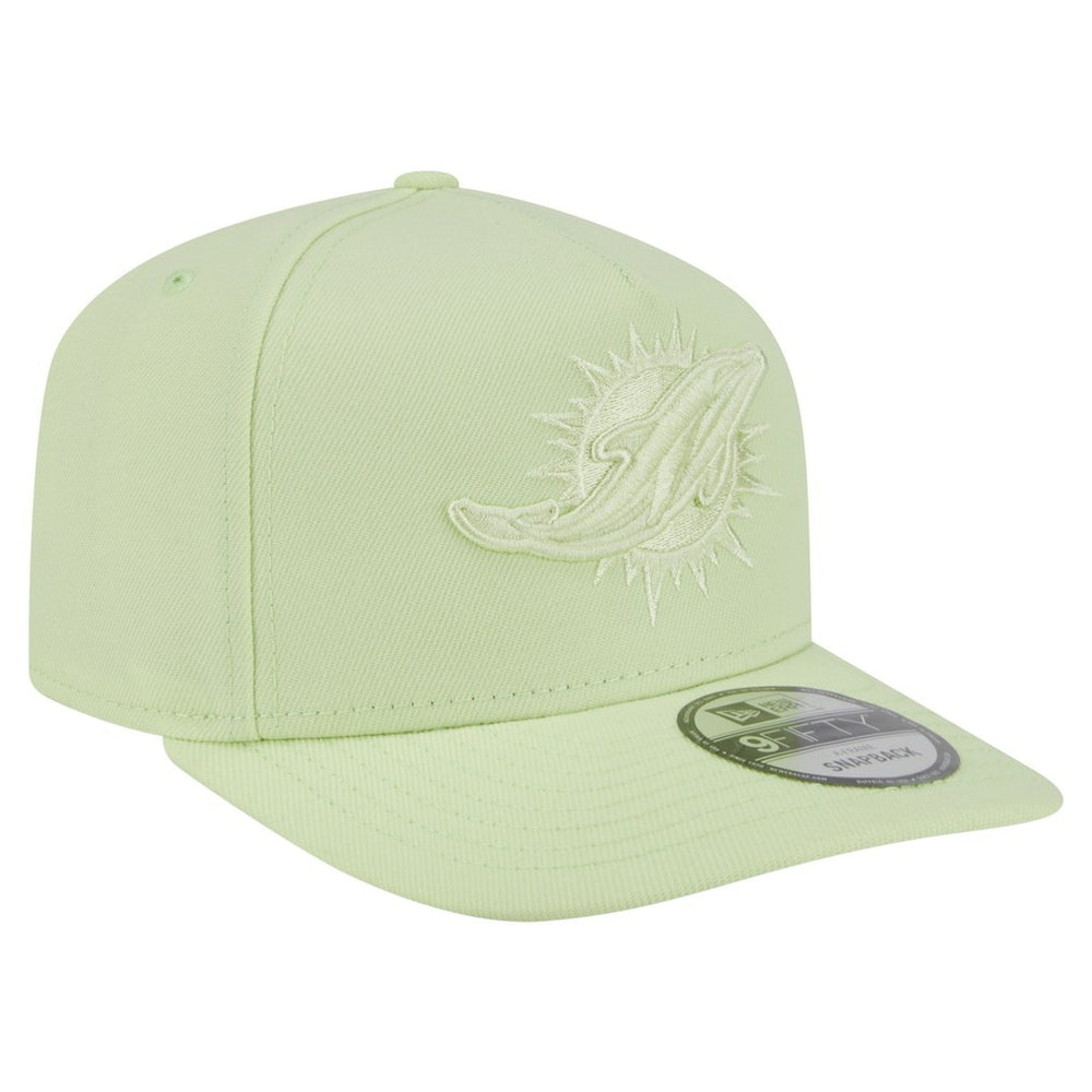 Miami Dolphins New Era Color Pack 9FIFTY Snapback Hat Light Green