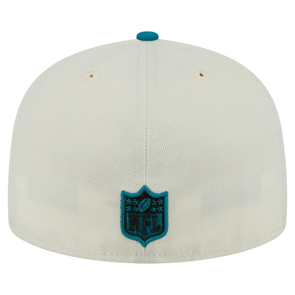 Jacksonville Jaguars New Era Main 59FIFTY Fitted Hat Cream/Teal