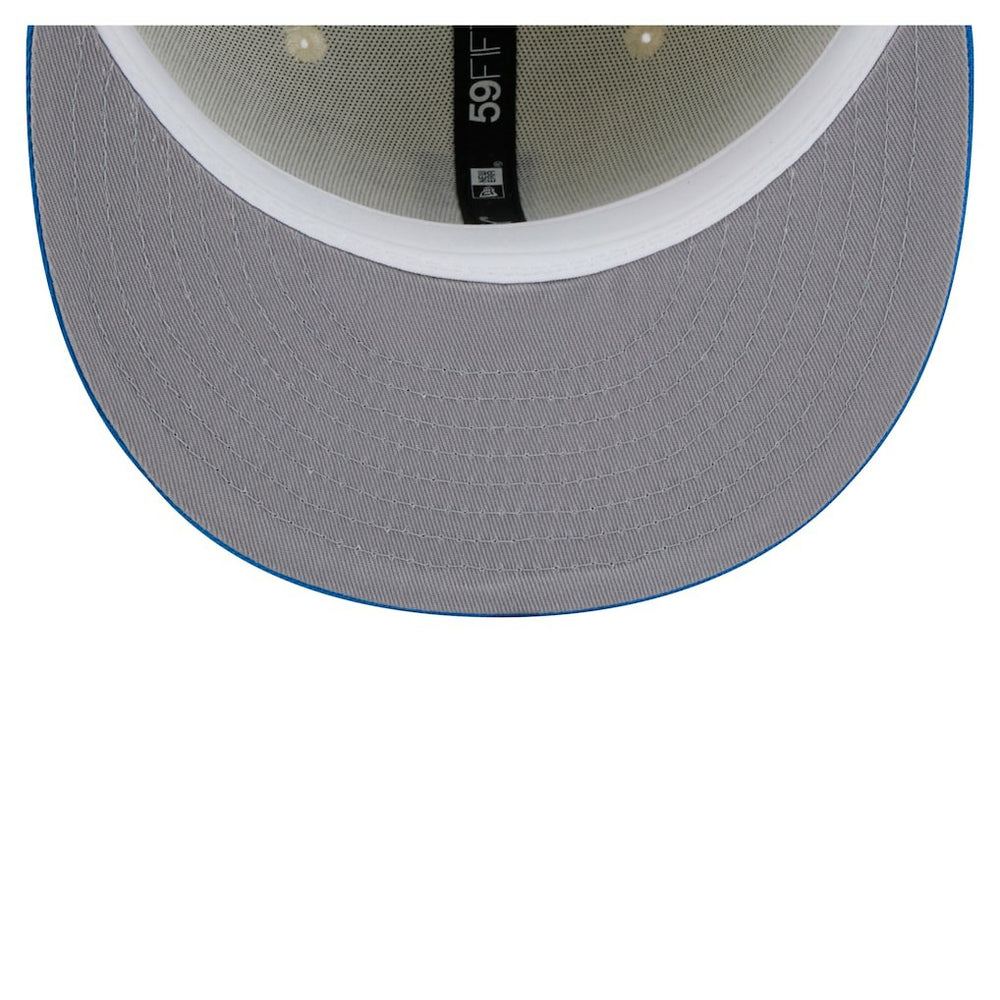 Detroit Lions New Era Main 59FIFTY Fitted Hat Cream/Blue